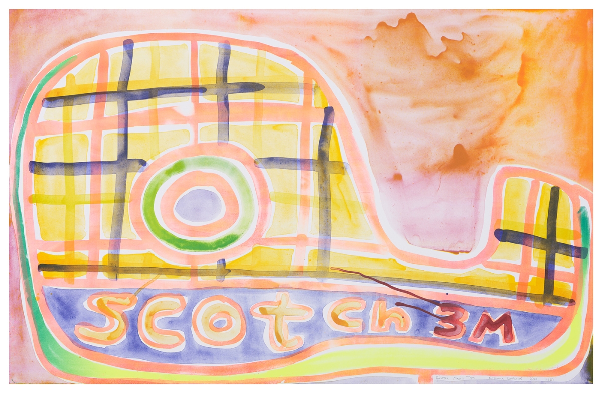 Katherine Bernhardt, Scotch Magic Tape, Lithograph (2021)