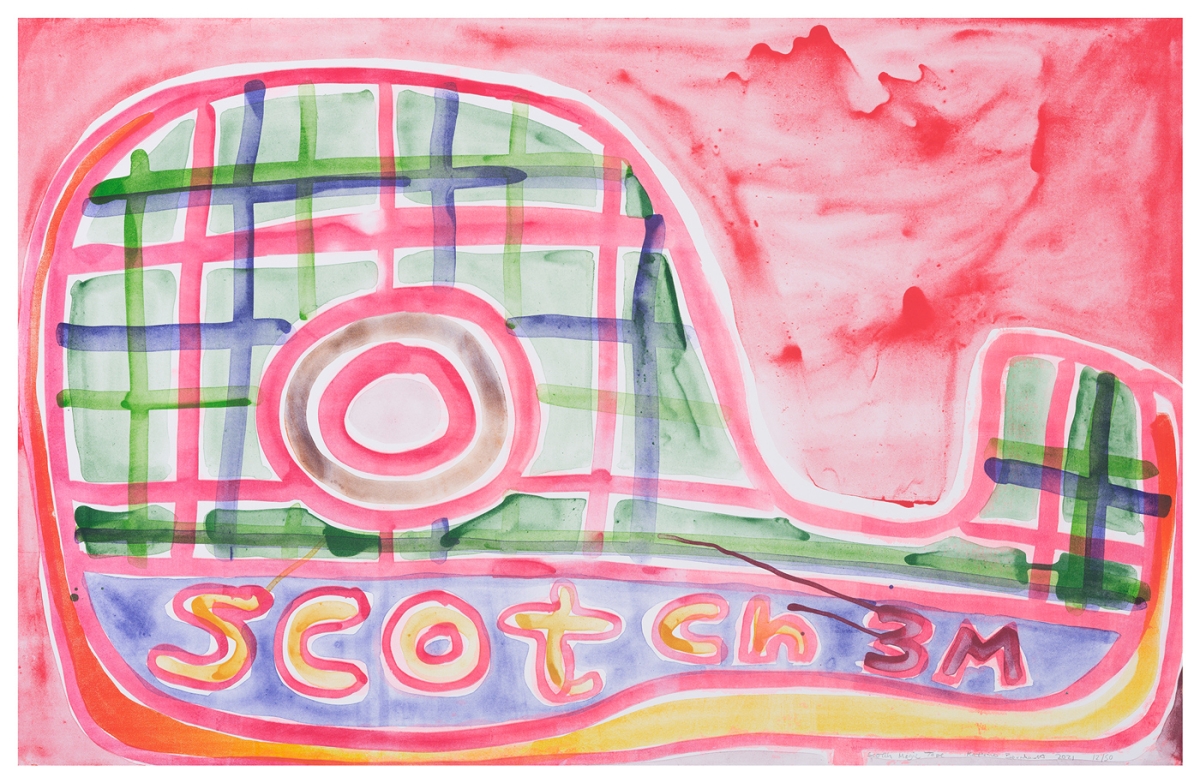 Katherine Bernhardt, Scotch Magic Tape, Lithograph (2021)