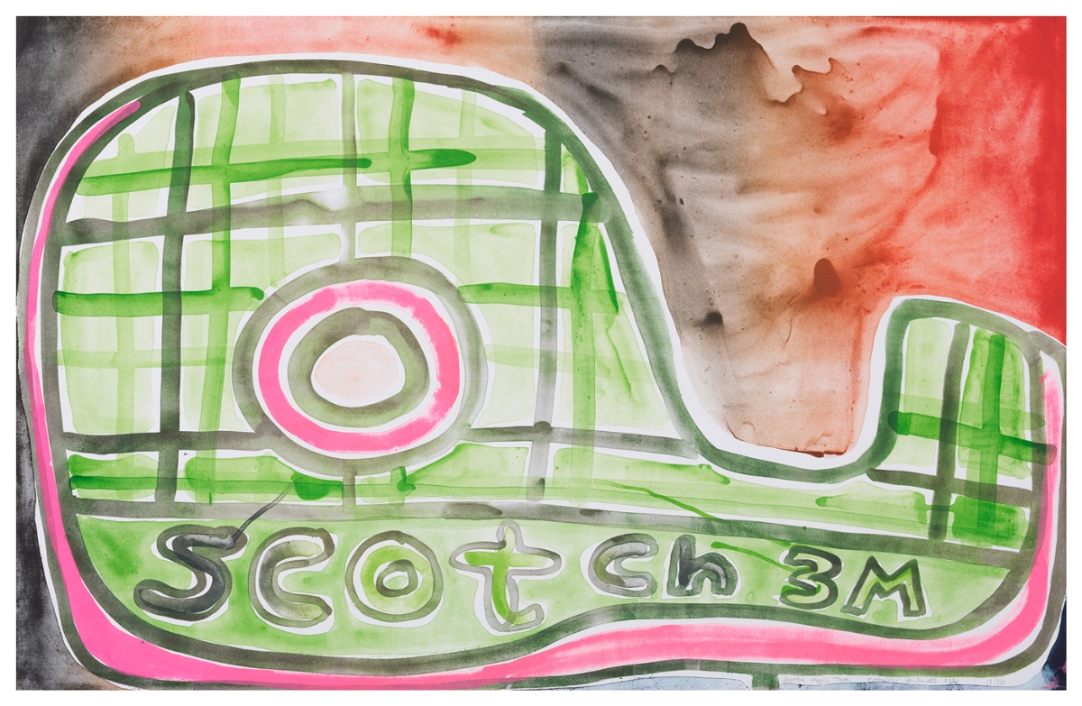 Katherine Bernhardt, Scotch Magic Tape, Lithograph (2021)