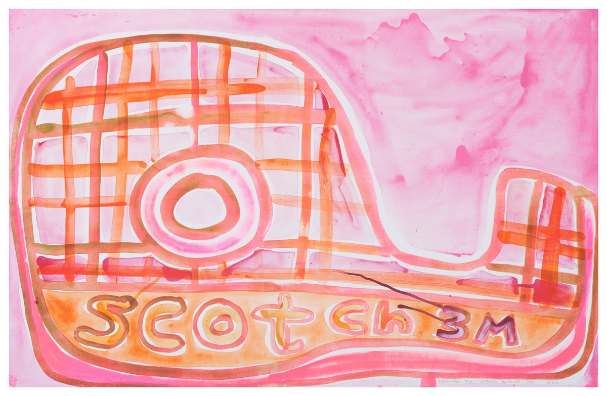 Katherine Bernhardt, Scotch Magic Tape, Lithograph (2021)