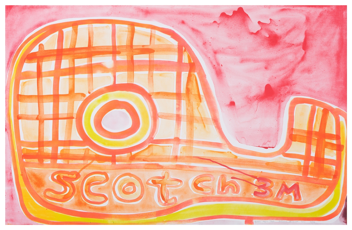 Katherine Bernhardt, Scotch Magic Tape, Lithograph (2021)