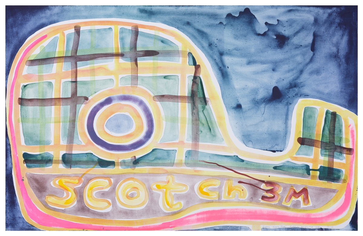 Katherine Bernhardt, Scotch Magic Tape, Lithograph (2021)