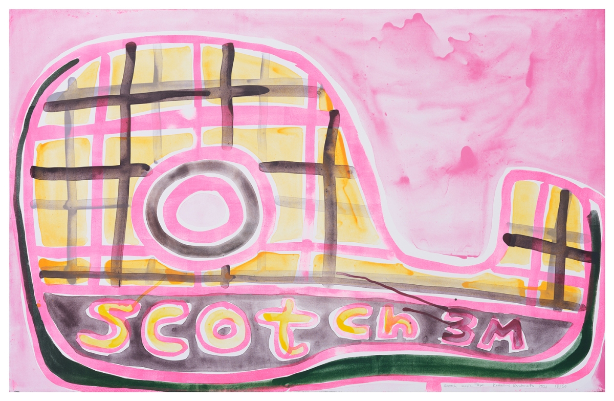Katherine Bernhardt, Scotch Magic Tape, Lithograph (2021)