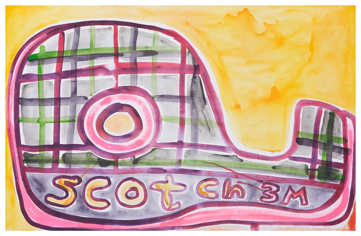 Katherine Bernhardt, Scotch Magic Tape, Lithograph (2021)