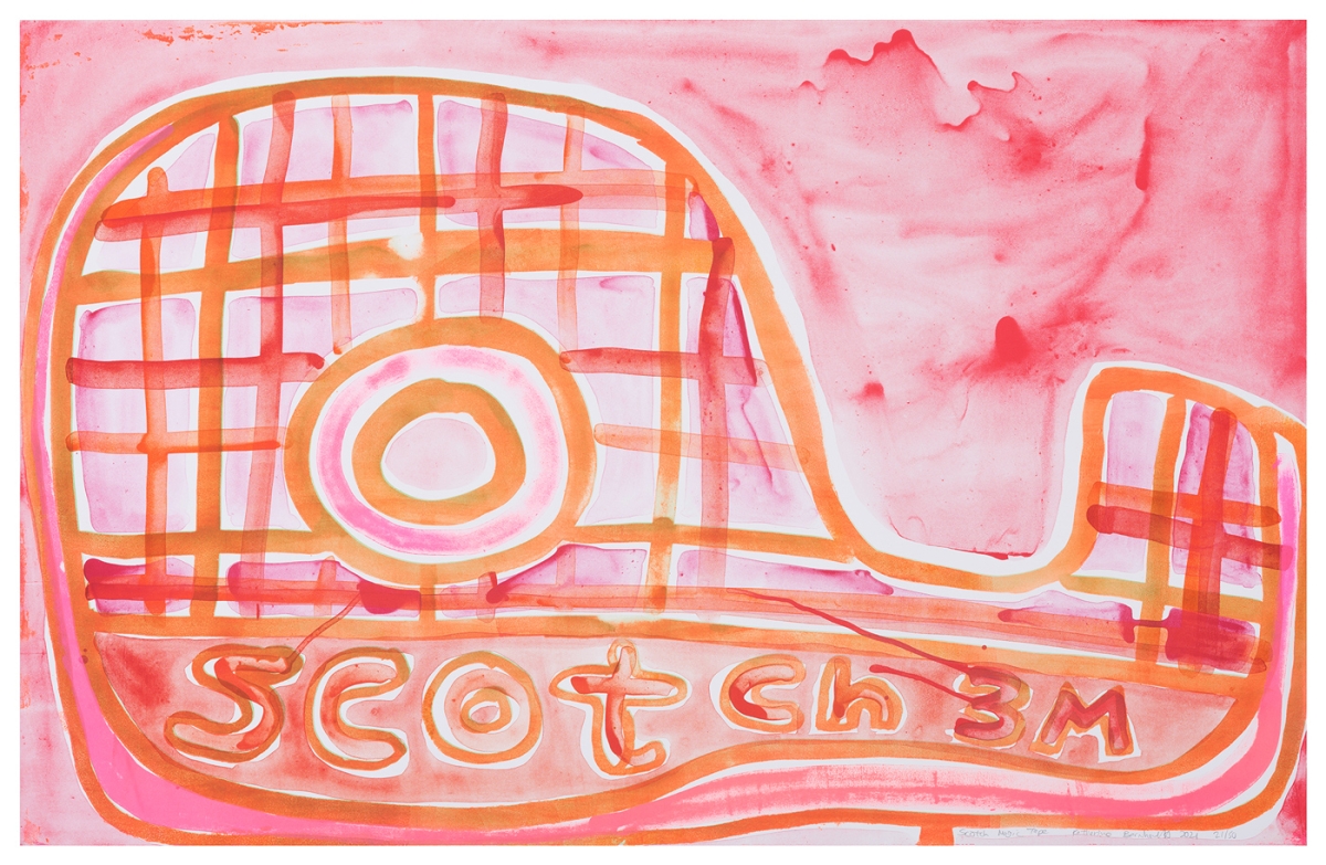 Katherine Bernhardt, Scotch Magic Tape, Lithograph (2021)