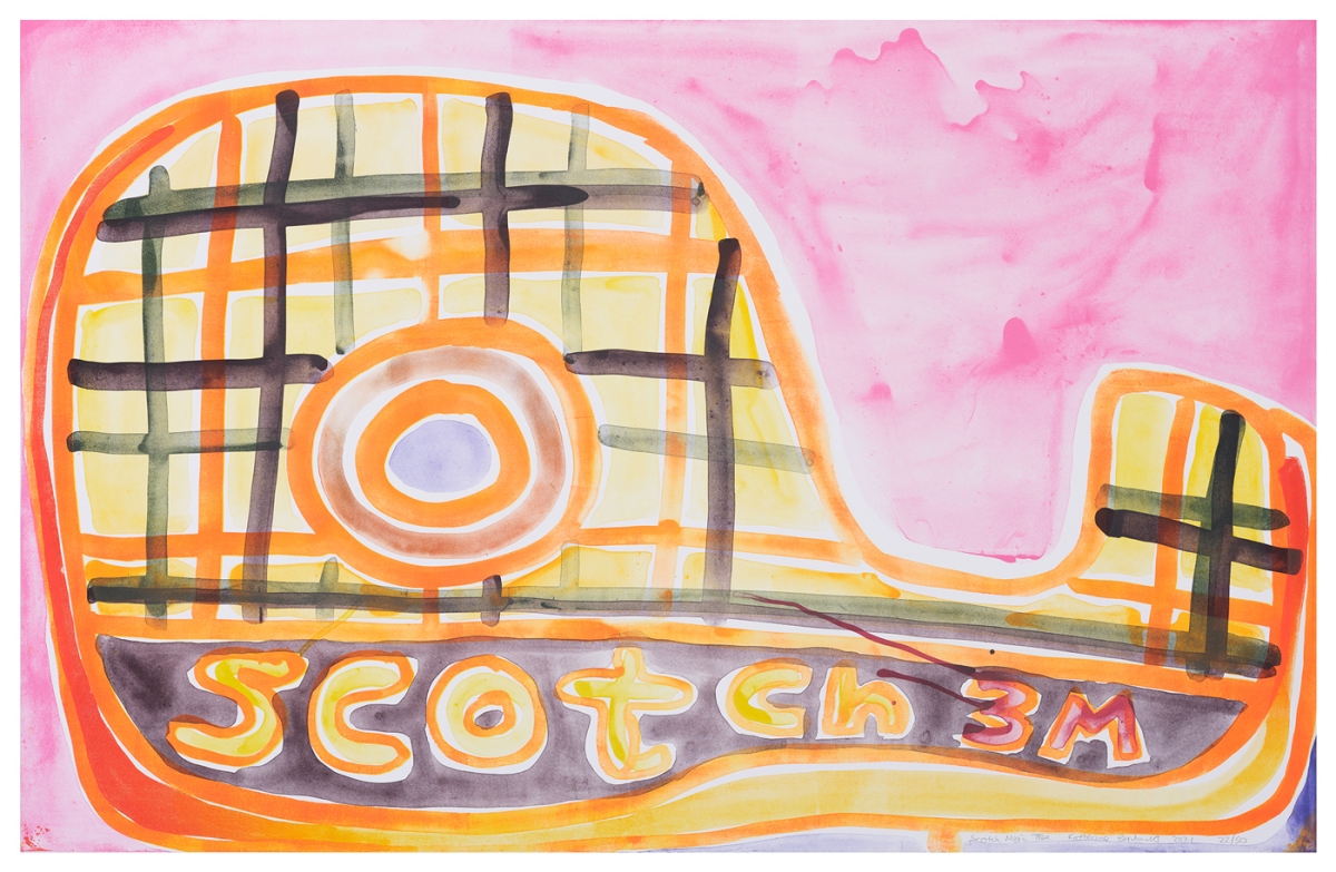 Katherine Bernhardt, Scotch Magic Tape, Lithograph (2021)