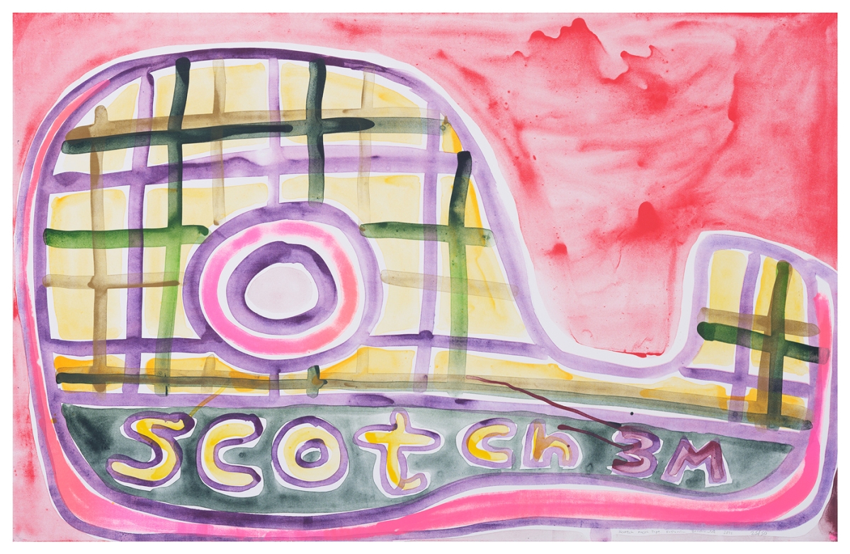 Katherine Bernhardt, Scotch Magic Tape, Lithograph (2021)