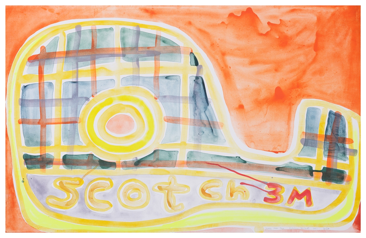 Katherine Bernhardt, Scotch Magic Tape, Lithograph (2021)