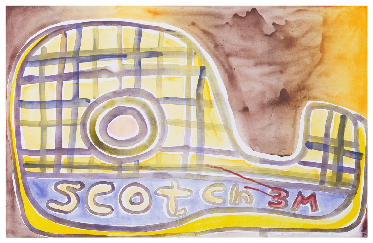 Katherine Bernhardt, Scotch Magic Tape, Lithograph (2021)