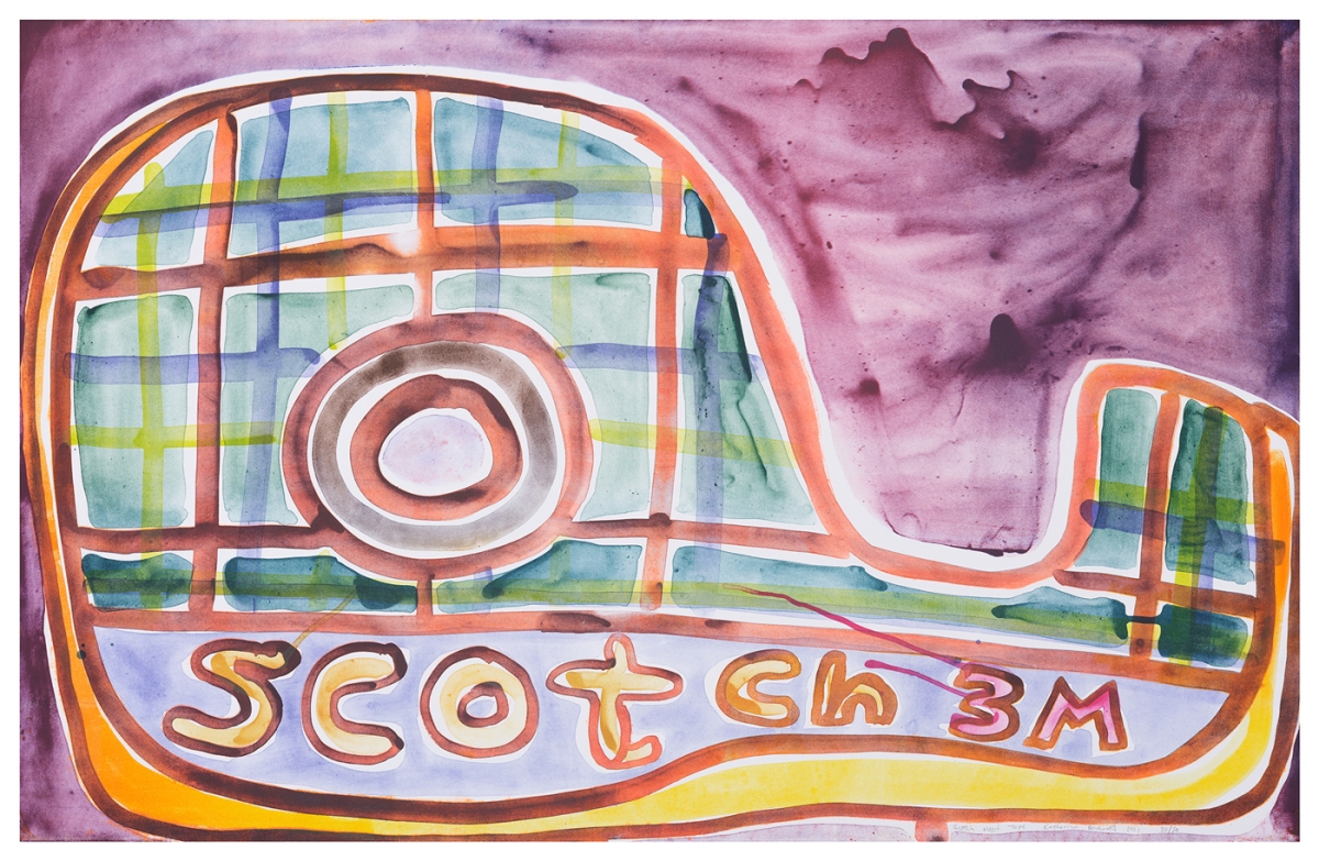 Katherine Bernhardt, Scotch Magic Tape, Lithograph (2021)