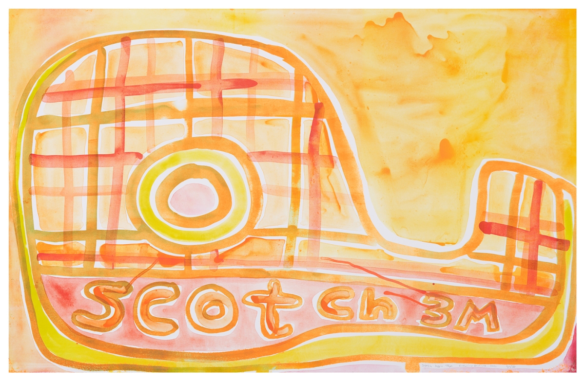 Katherine Bernhardt, Scotch Magic Tape, Lithograph (2021)