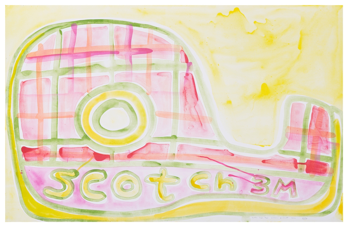 Katherine Bernhardt, Scotch Magic Tape, Lithograph (2021)