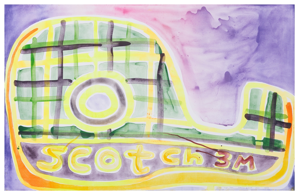 Katherine Bernhardt, Scotch Magic Tape, Lithograph (2021)