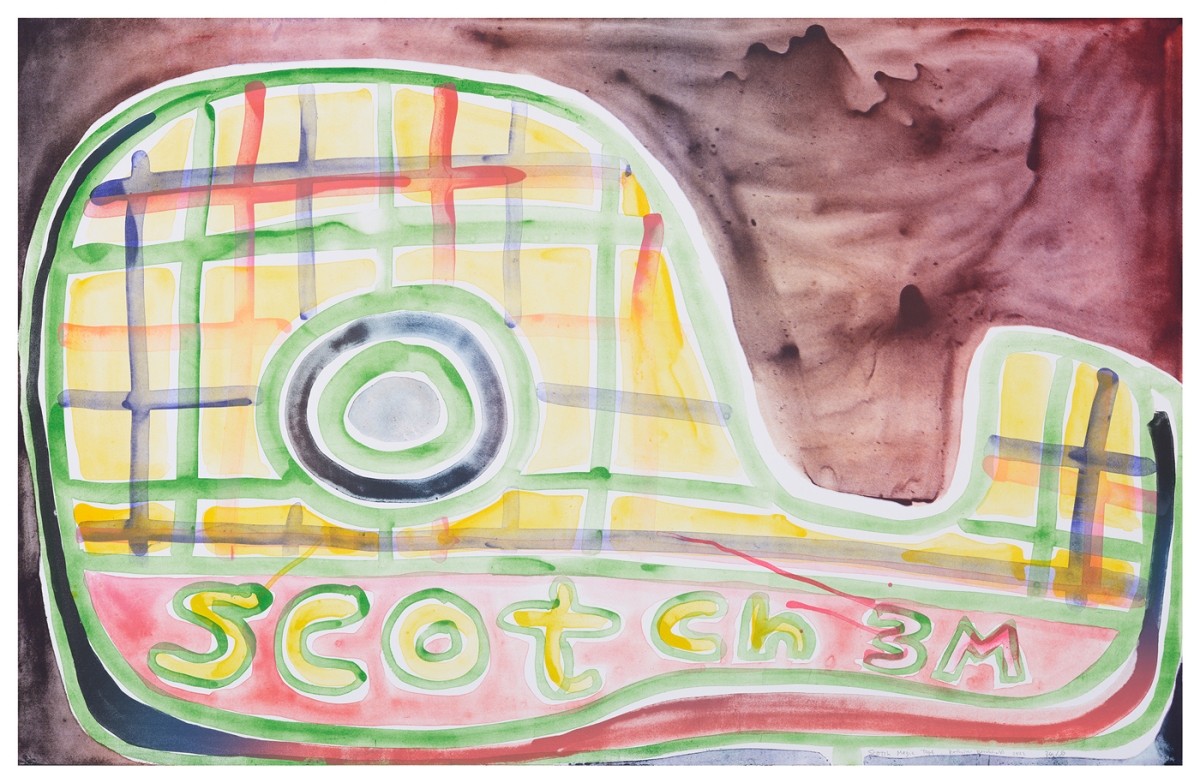 Katherine Bernhardt, Scotch Magic Tape, Lithograph (2021)