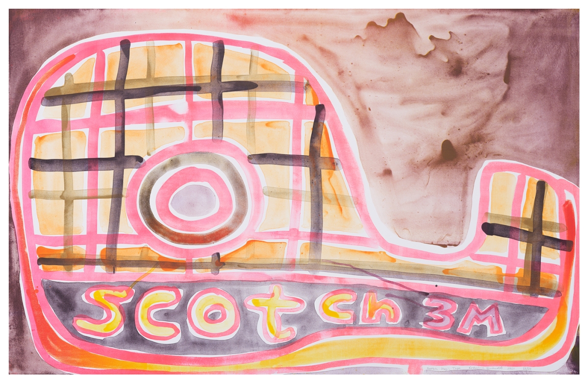 Katherine Bernhardt, Scotch Magic Tape, Lithograph (2021)
