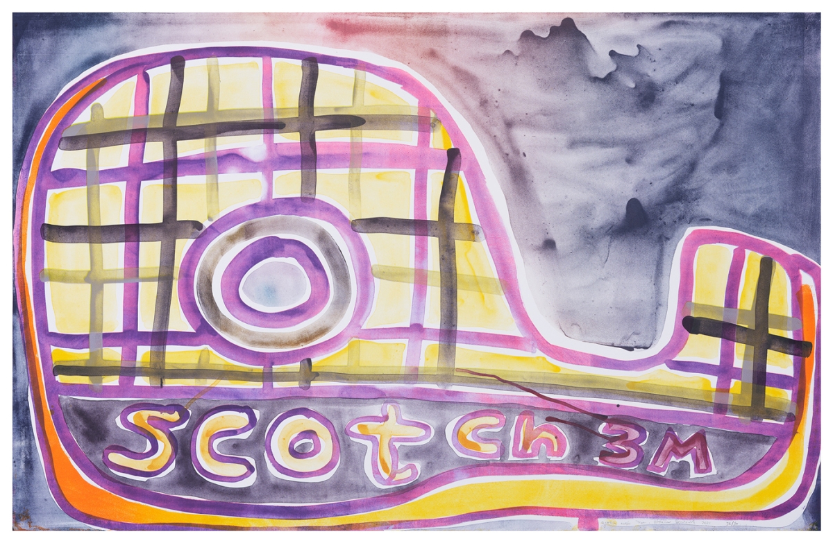 Katherine Bernhardt, Scotch Magic Tape, Lithograph (2021)