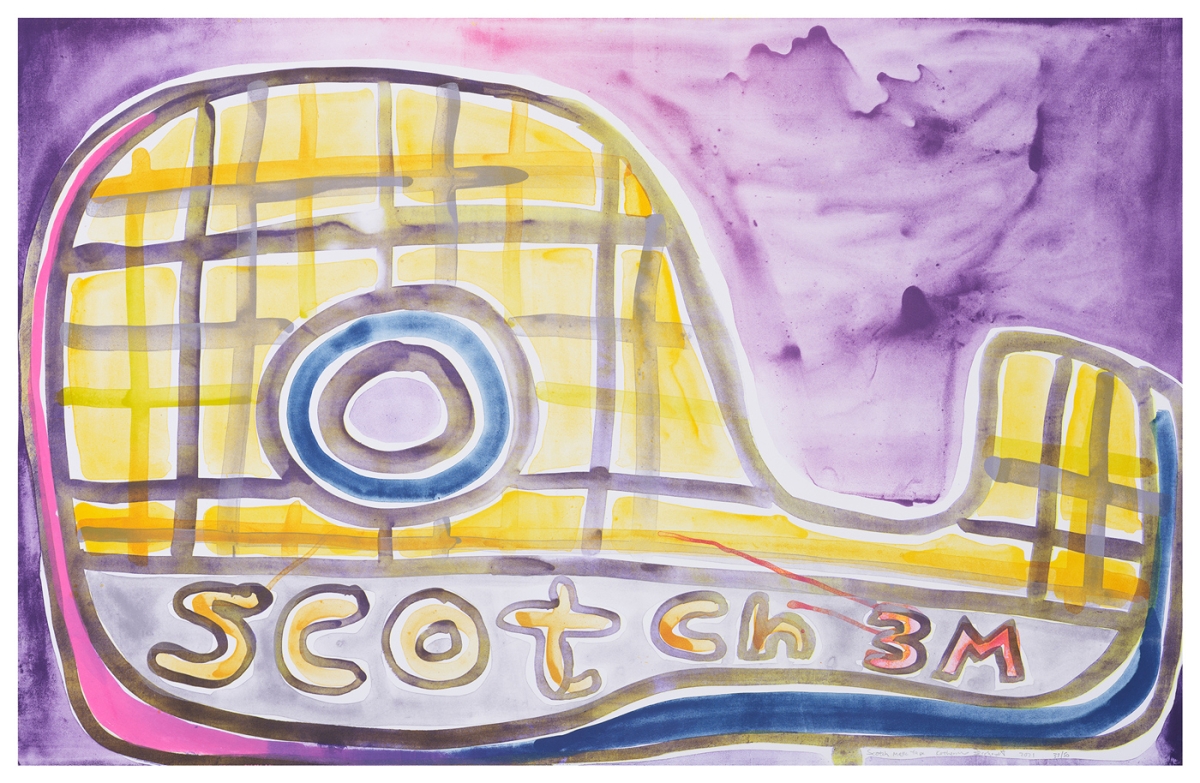 Katherine Bernhardt, Scotch Magic Tape, Lithograph (2021)