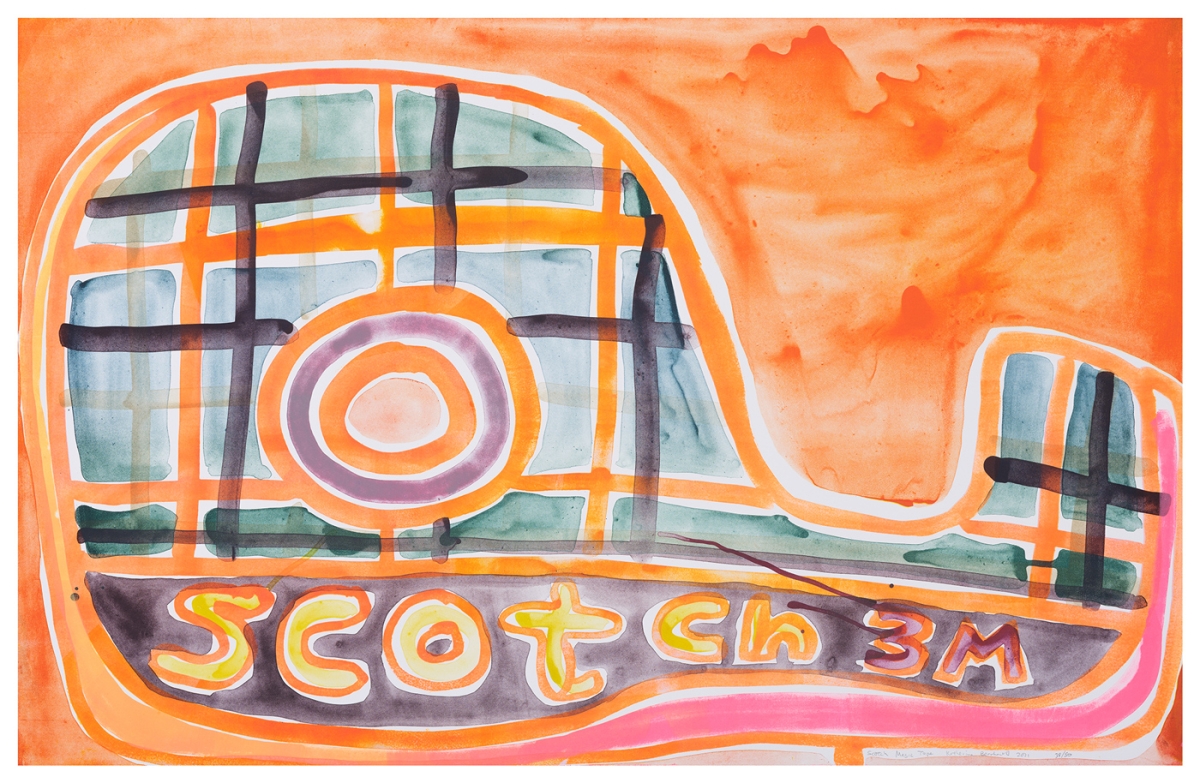 Katherine Bernhardt, Scotch Magic Tape, Lithograph (2021)