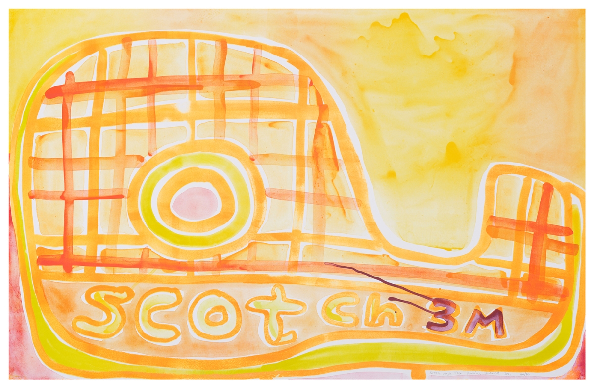 Katherine Bernhardt, Scotch Magic Tape, Lithograph (2021)