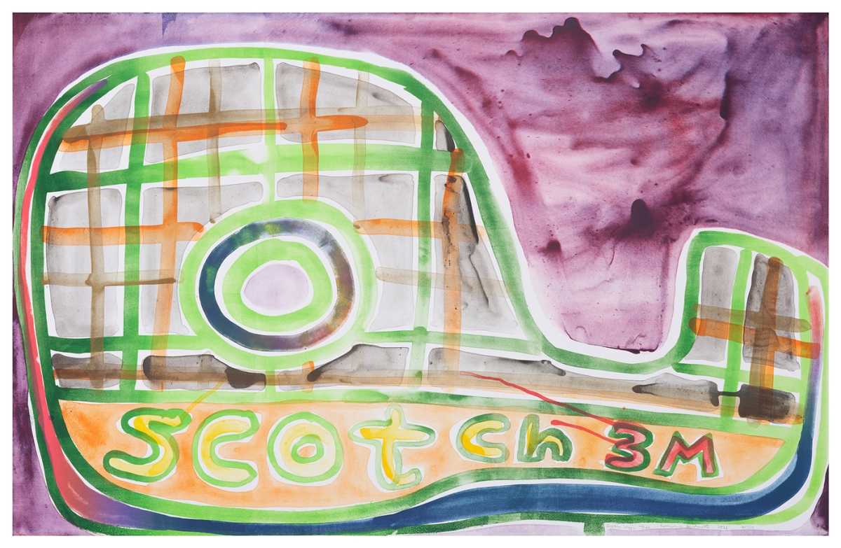 Katherine Bernhardt, Scotch Magic Tape, Lithograph (2021)