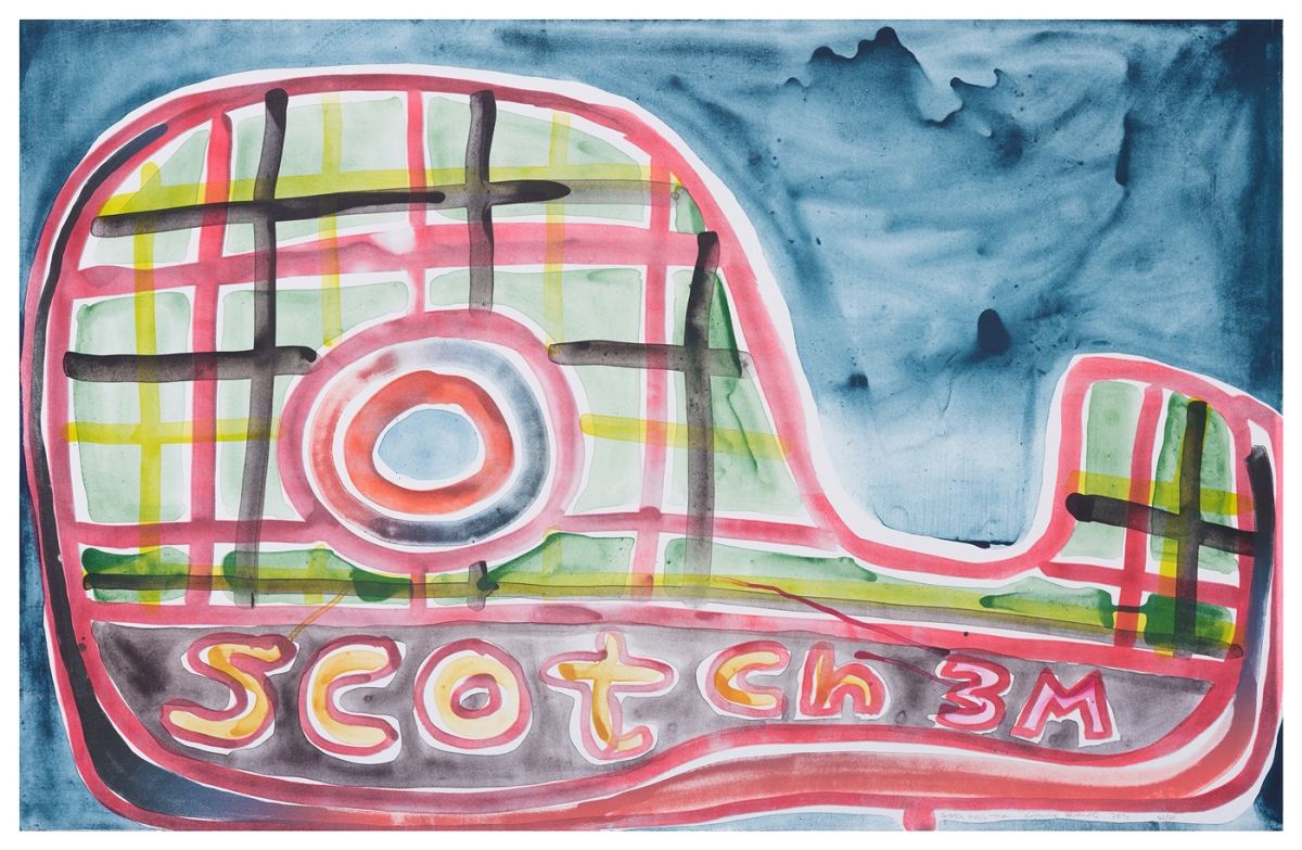 Katherine Bernhardt, Scotch Magic Tape, Lithograph (2021)