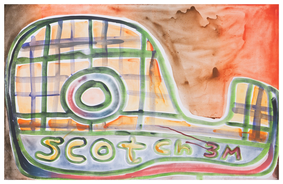 Katherine Bernhardt, Scotch Magic Tape, Lithograph (2021)
