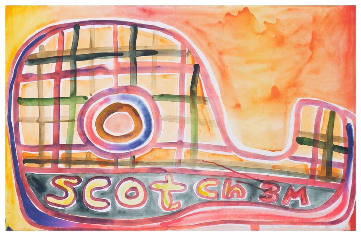 Katherine Bernhardt, Scotch Magic Tape, Lithograph (2021)