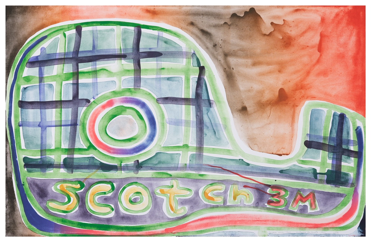Katherine Bernhardt, Scotch Magic Tape, Lithograph (2021)