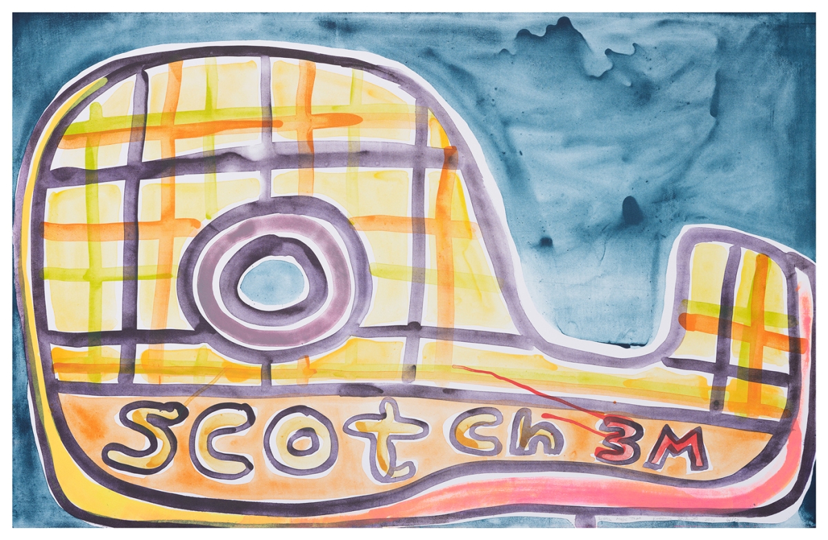 Katherine Bernhardt, Scotch Magic Tape, Lithograph (2021)