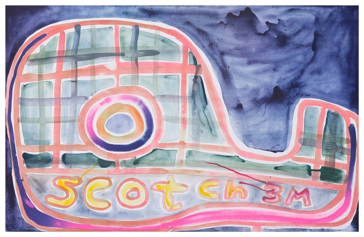Katherine Bernhardt, Scotch Magic Tape, Lithograph (2021)