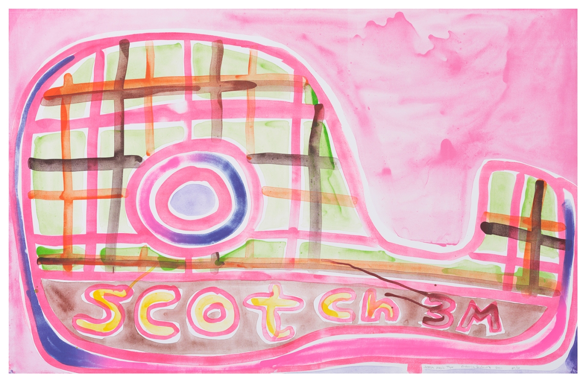 Katherine Bernhardt, Scotch Magic Tape, Lithograph (2021)