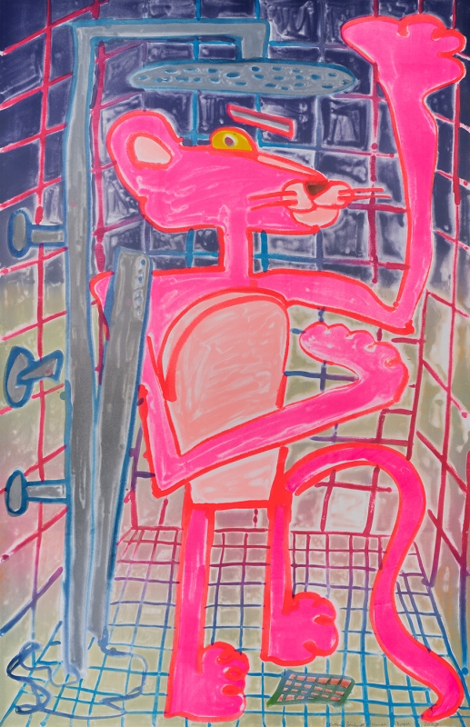 Katherine Bernhardt, Shower Power (2023)