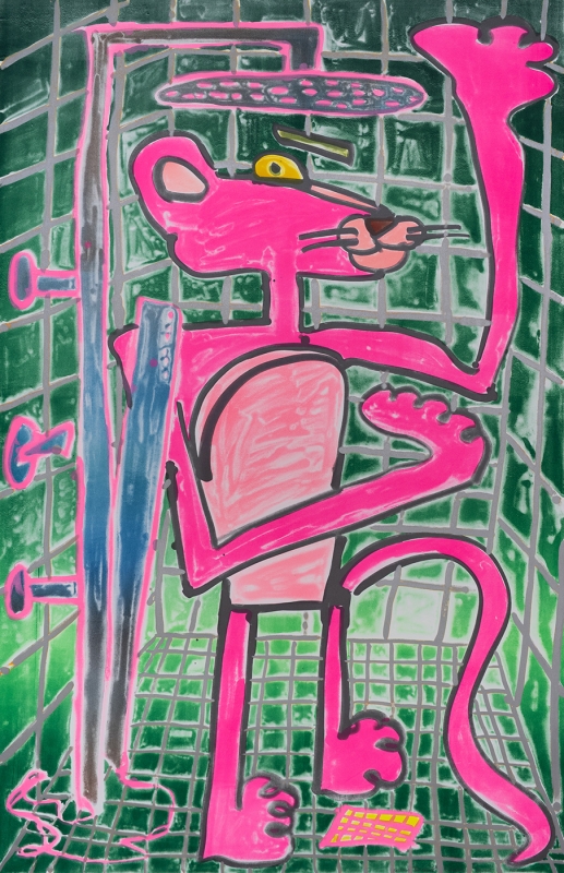 Katherine Bernhardt, Shower Power (2023)