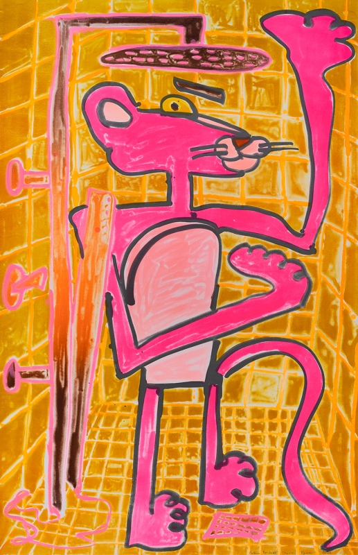 Katherine Bernhardt, Shower Power (2023)