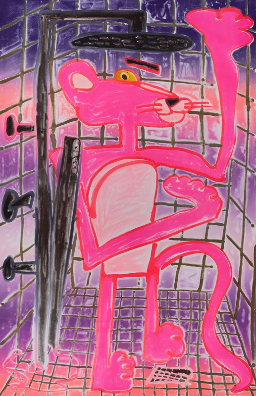 Katherine Bernhardt, Shower Power (2023)