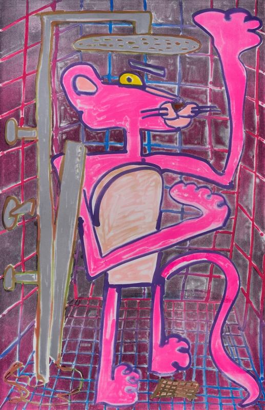 Katherine Bernhardt, Shower Power (2023)