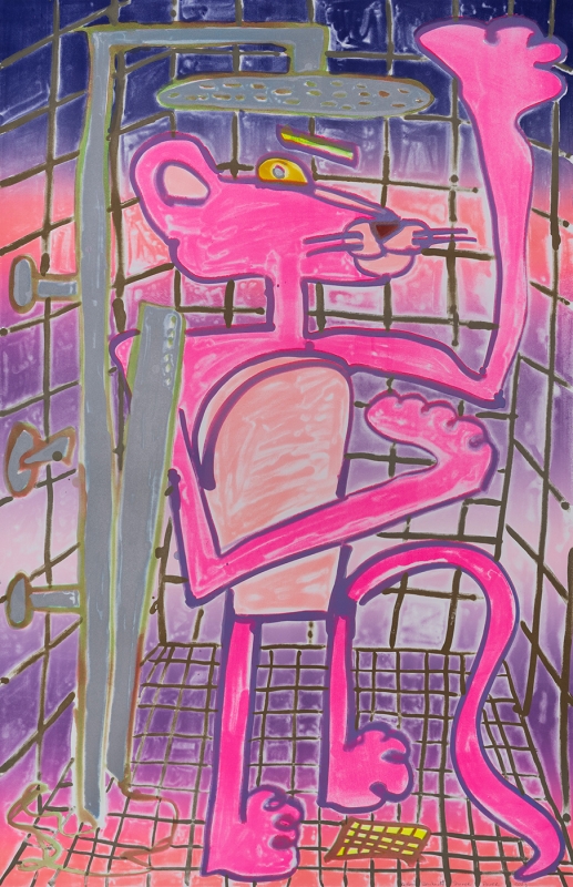 Katherine Bernhardt, Shower Power (2023)