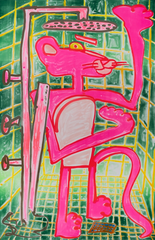 Katherine Bernhardt, Shower Power (2023)