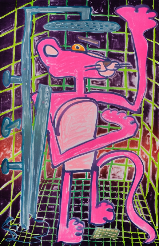 Katherine Bernhardt, Shower Power (2023)