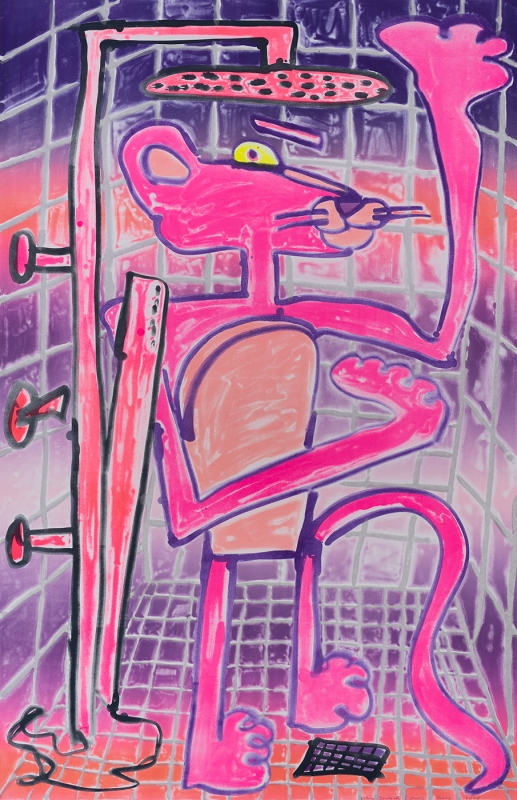 Katherine Bernhardt, Shower Power (2023)