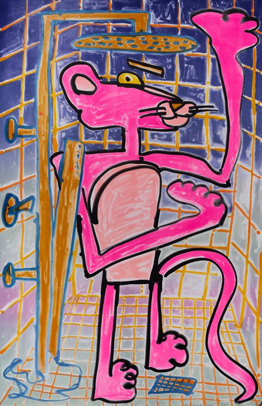 Katherine Bernhardt, Shower Power (2023)