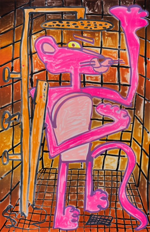 Katherine Bernhardt, Shower Power (2023)