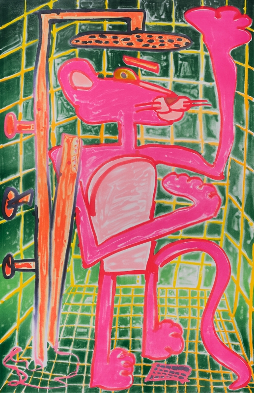 Katherine Bernhardt, Shower Power (2023)