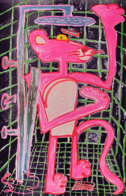 Katherine Bernhardt, Shower Power (2023)