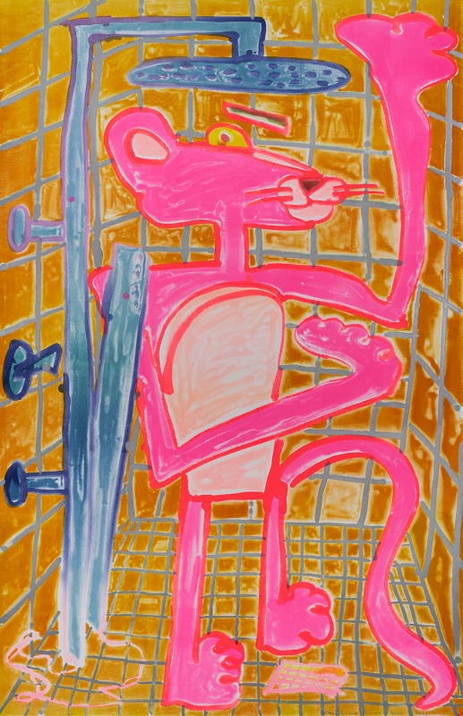 Katherine Bernhardt, Shower Power (2023)