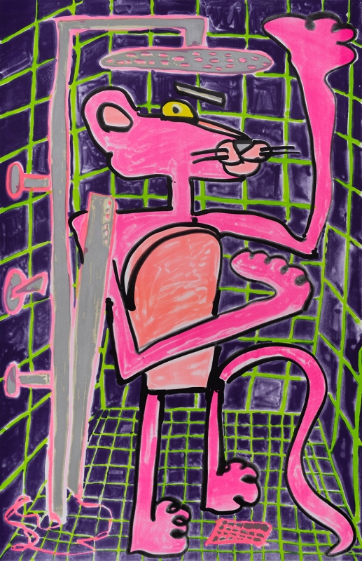 Katherine Bernhardt, Shower Power (2023)