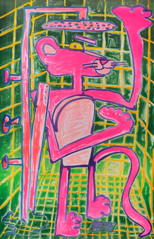Katherine Bernhardt, Shower Power (2023)