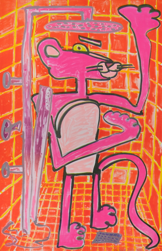 Katherine Bernhardt, Shower Power (2023)