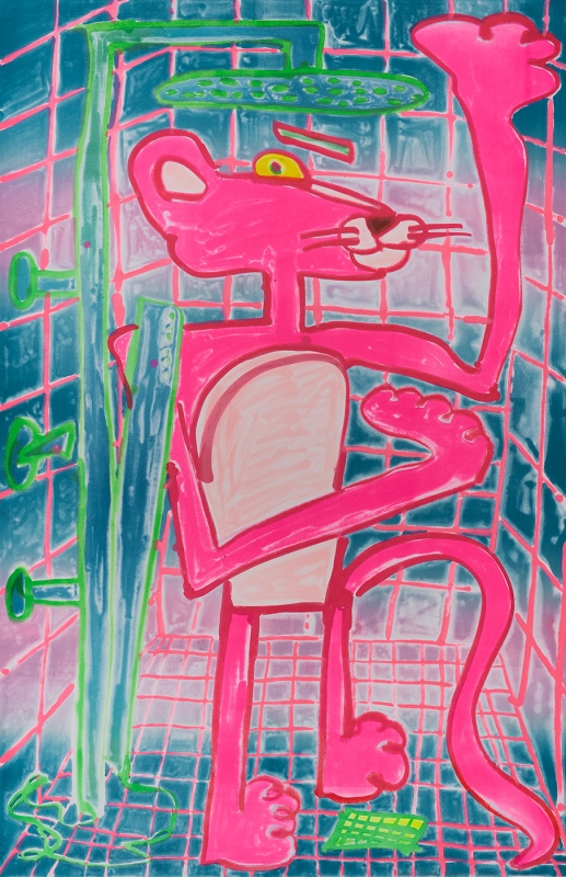 Katherine Bernhardt, Shower Power (2023)