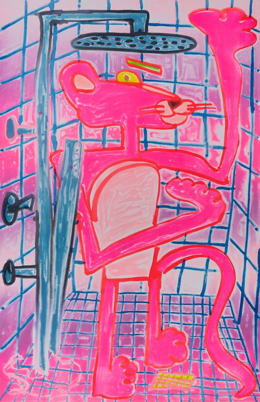 Katherine Bernhardt, Shower Power (2023)
